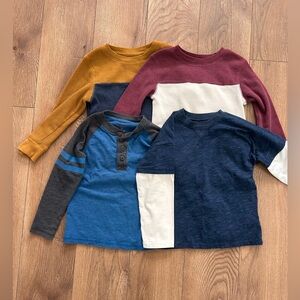 Bundle of 4 Boys 4T Long Sleeve Shirts